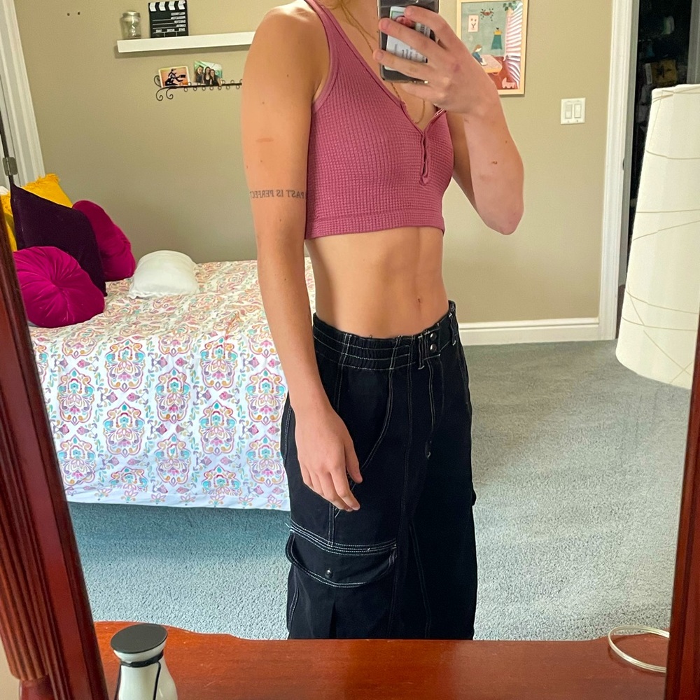 Urban Outfitters button crop top